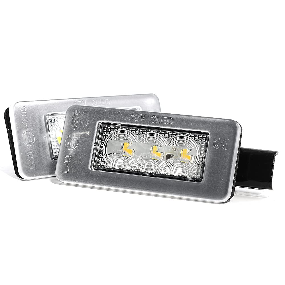 Éclairage LED Plaque D'Immatriculation VW Transporter - Kit 2 Modules Canbus Homologué E - Blanc Xénon 6000K