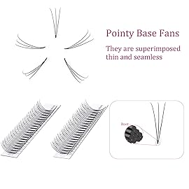 Eyelash Extension 3D 0.07 Volume Premade Fans Mix Tray Premade Fans Eyelash Extensions D Curl Lash Extension Supplies by FADLASH (3D-0.07-D, 8-14mm)