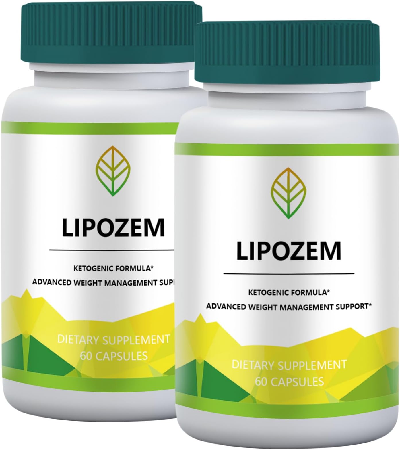 New Lipozem Capsules, Lipozem Advanced Formula Supplement, Lypozem Natural Ingredients Reviews (60 Capsules)(2 Pack)