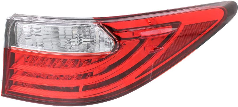 CarLights360 For Lexus ES350/300h 2013 2014 2015 Tail Light Assembly Unit Outer Passenger Side | LX2805113 | 81551-33560