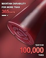 Vista 2 de Cane Tips Heavy Duty, Ultra Durable Crutch Accessories Replacement Tips for Walking Stick/Walkers/4 Prong Cane, Flat Base, High Polymer Rubber