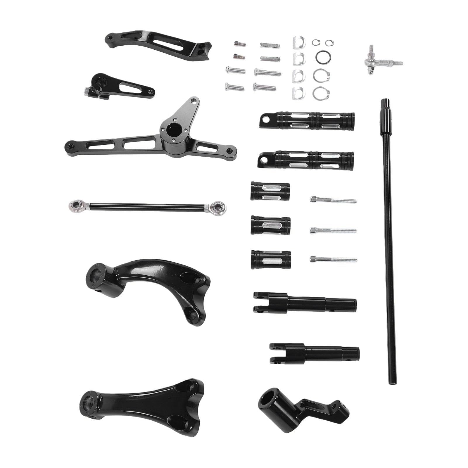 Cocoarm Zestaw Podpórek do Stóp do Kontroli Przednich Motocykli dla (BLACK)