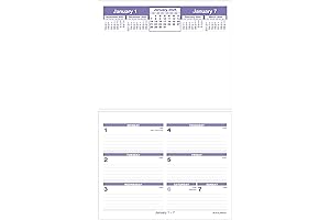 2024 Weekly Desk Calendar Refill by At-A-Glance E717-50