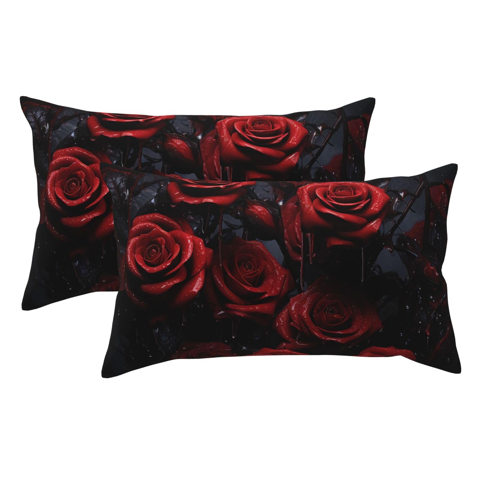 Taie d'oreiller pour très grand lit 50,8x91,4 cm avec fermeture éclair, lot de 2