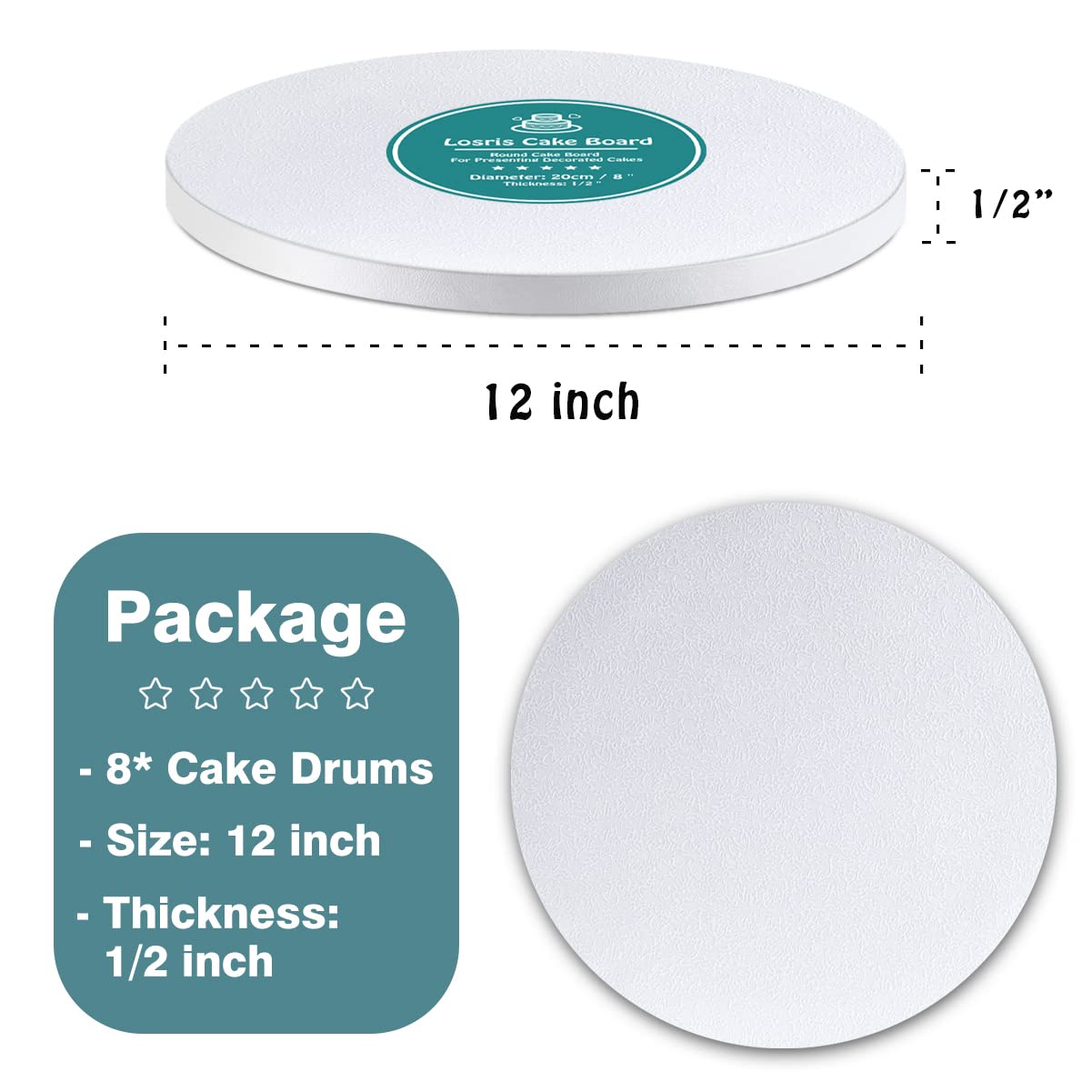 Cake Board 12 Inch 12 Inch Cake Drum Kootek Cake Boards Drum 10