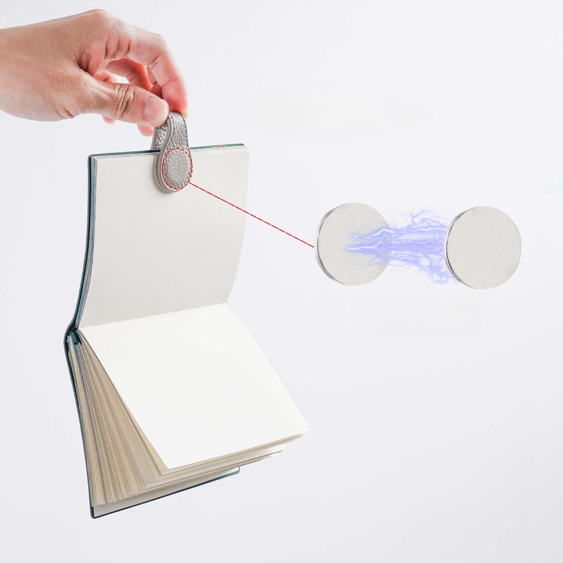 Amazon | ZNUJS(さちえ) 美しいハンドメイド 本革 磁気ブックマーク