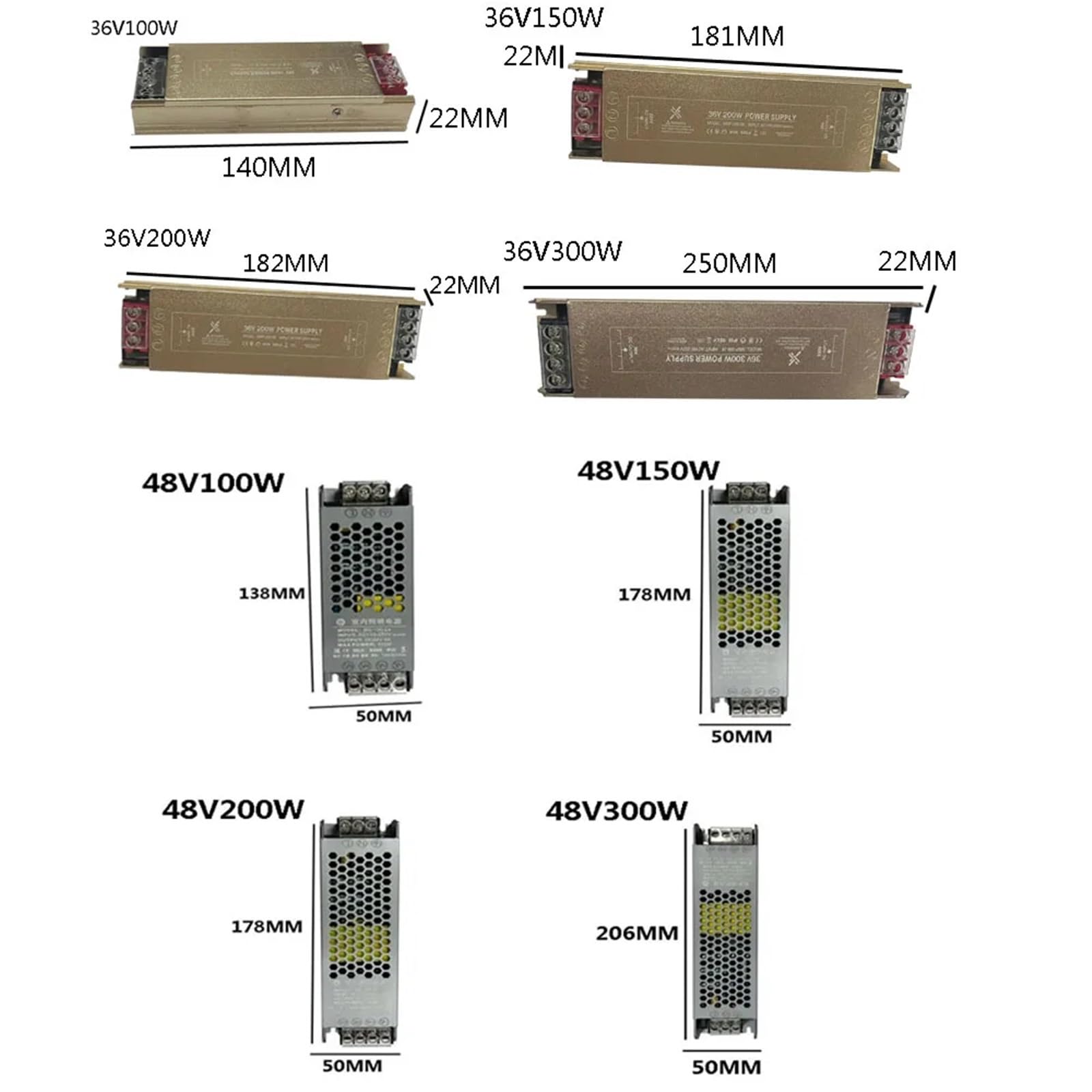 Dünnes Schaltnetzteil DC 12V 24V 48V 60W 100W 300W AC110-240V Quellenadapter 1St(12V-12W)