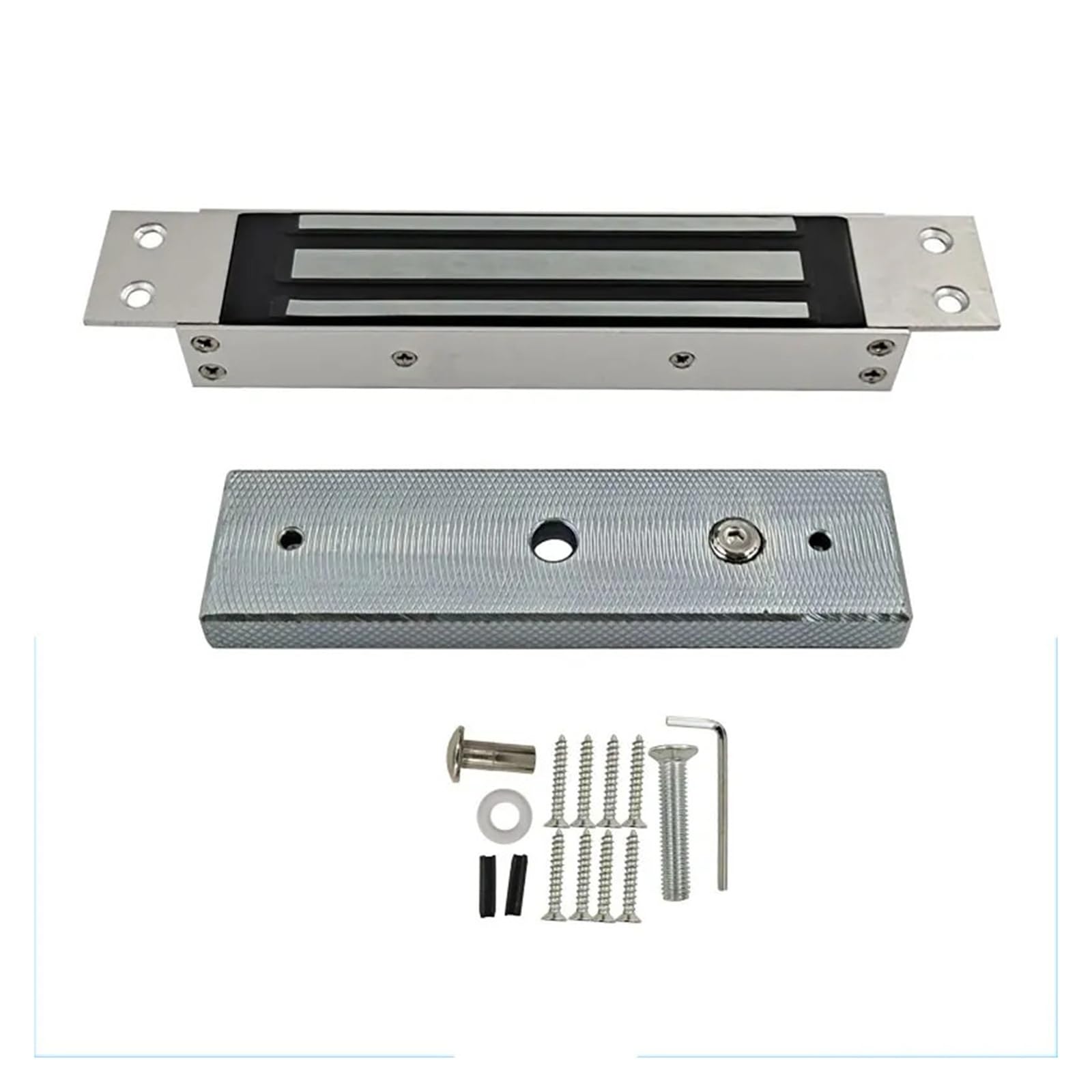 Cerradura magnética integrada de 180kg, uso for puerta de madera, sistema de control de acceso a puerta de Metal, fuerza de retención | Cerradura magnética
