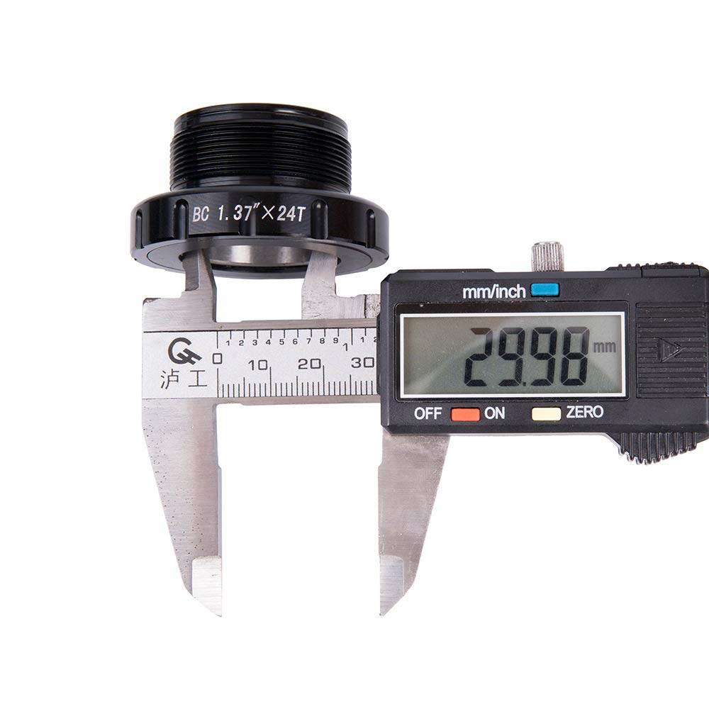 BSA30 - Staffa inferiore BB30/30 mm, asse su BSA per FSA/Rotor 3D/SRAM 68 mm/73 mm, confezione da 2