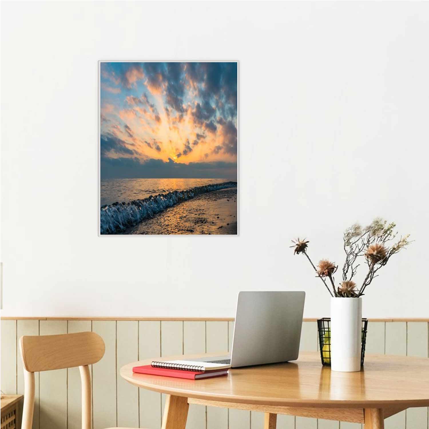 Amazon.co.jp: アート パネル 絵 アートパネル 45×60cm 夕日雲海