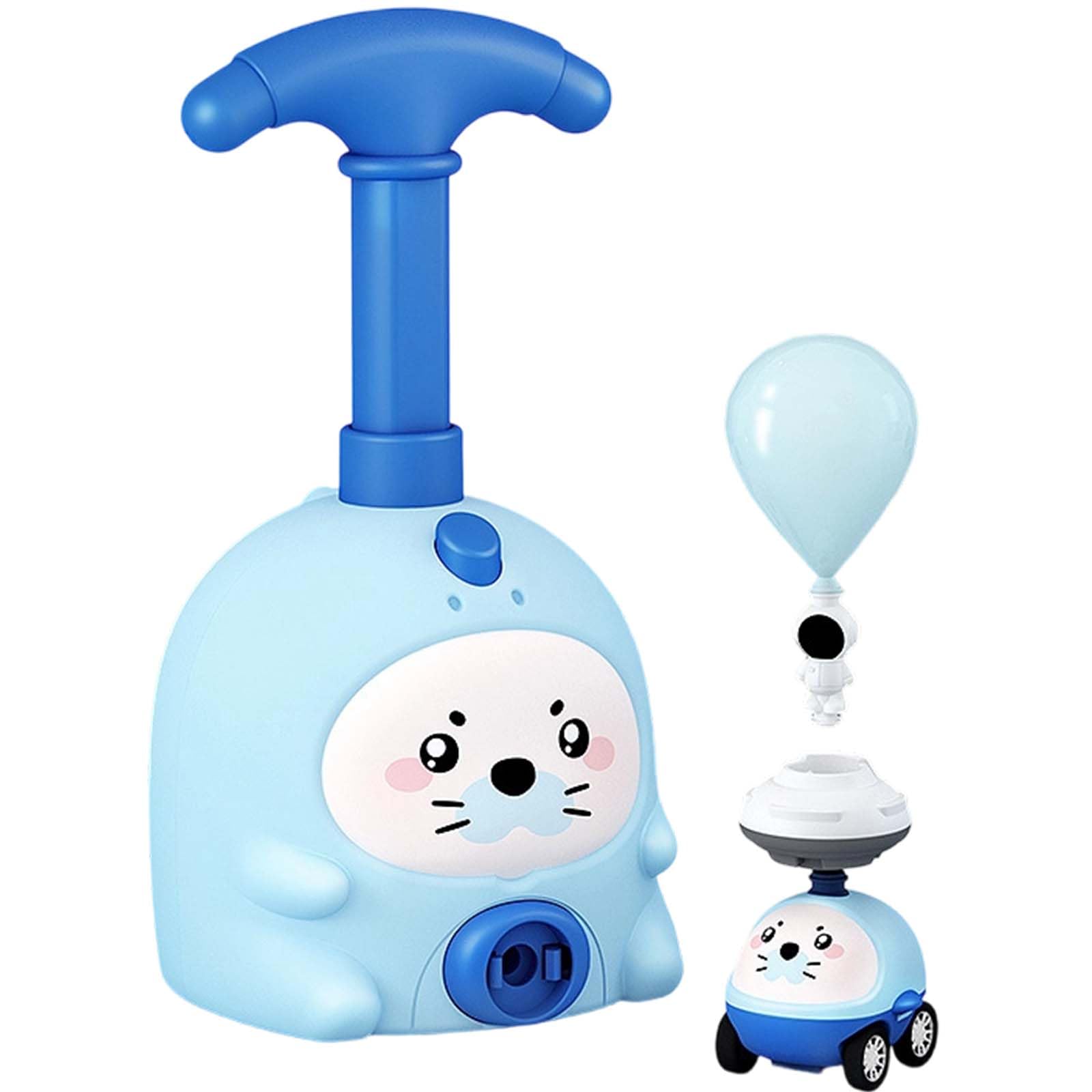 Animal Air Powered Balloon Car Toy, Animal Balloon Car Toy, Air Powered Balloons Car Launcher Set,Easy Manual BalloonPump,DIY Physics Learning for Party Fun (#C+2car) — view 8