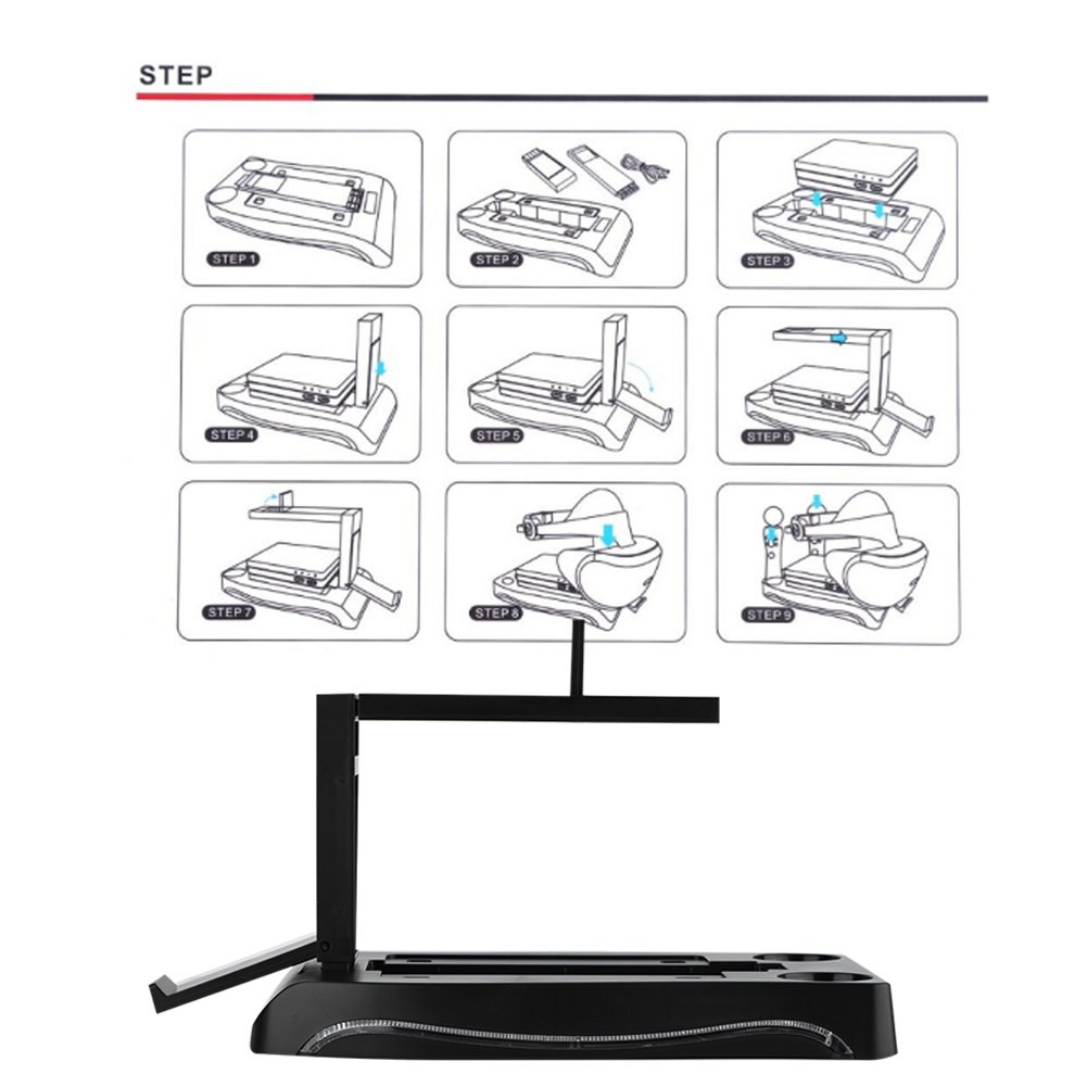ASHATA pour Le Support de pour Le Support de Station de de la Station de Chargement du Chargeur pour contrôleur VR, Base de Support de Support de Station d'accueil pour