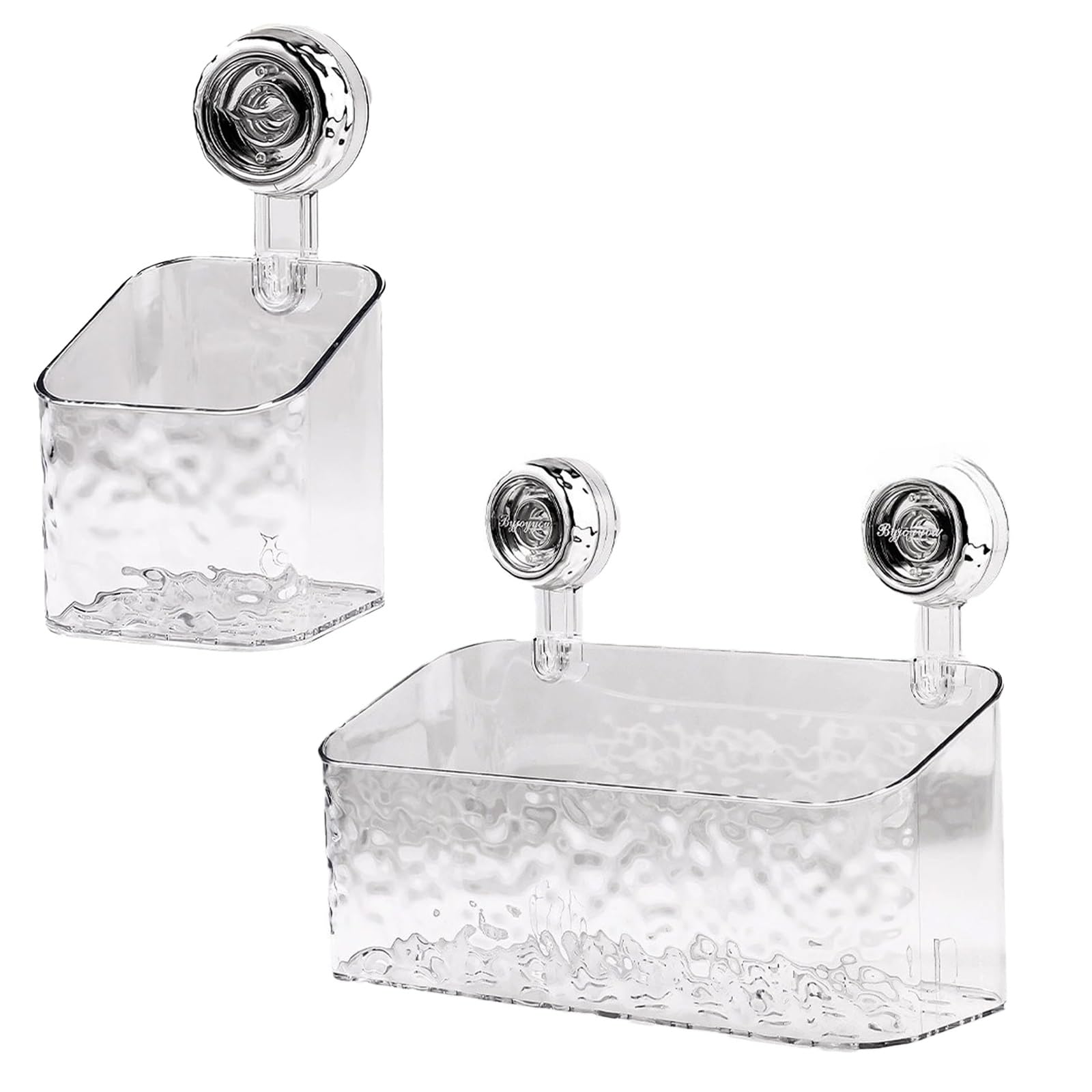 Fuliauo Nest Grip Shelf for Bathroom Bath Suction Shelves Shower Caddy Suction Cup Storage Rack No-Drilling Corner Shower