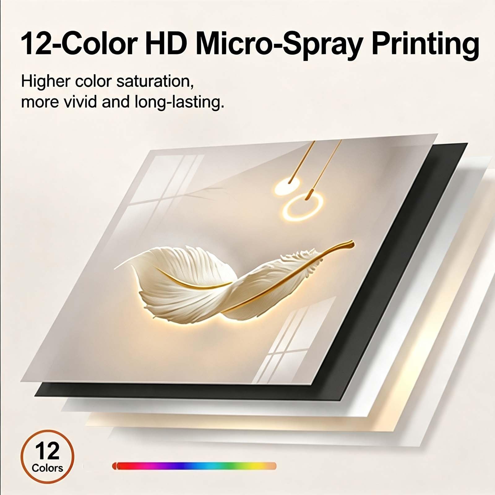 Deslizamiento a la Izquierda Tapa Contador Luz Decorativa | Superficie Cristalina, Marco de PS, Tapa Cuadro de Luces, Cubrecontador para el Hogar y la Oficina(60x80cm/24x31in)
