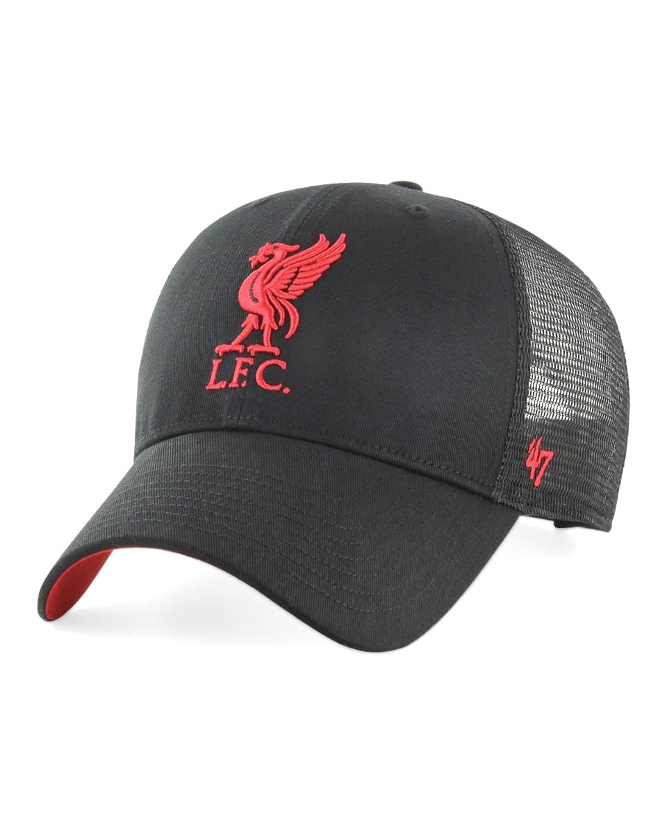 Liverpool FC Crest Adult Mesh Baseball Cap Black - Official Football Gift, LFC, Men's Gift, Xmas, Birthday Gift, Hats/Caps