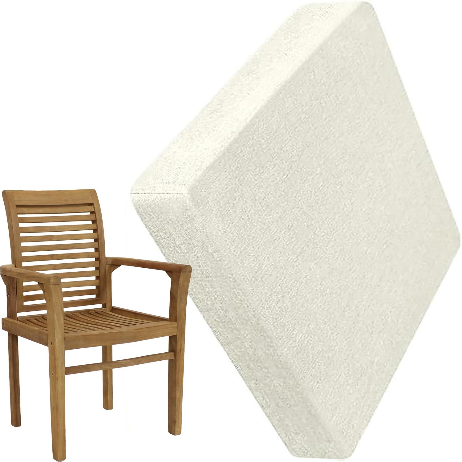 Rtsfkfs Color24 Seat Cushions For Dining Chairs 16×16 18×18 20×20 Memory Foam Chair Pads For Indoor With Ties&Nonslip Bottom, Splash-Resistant Removable & Machine Washable Cover(,45X45x5cm)