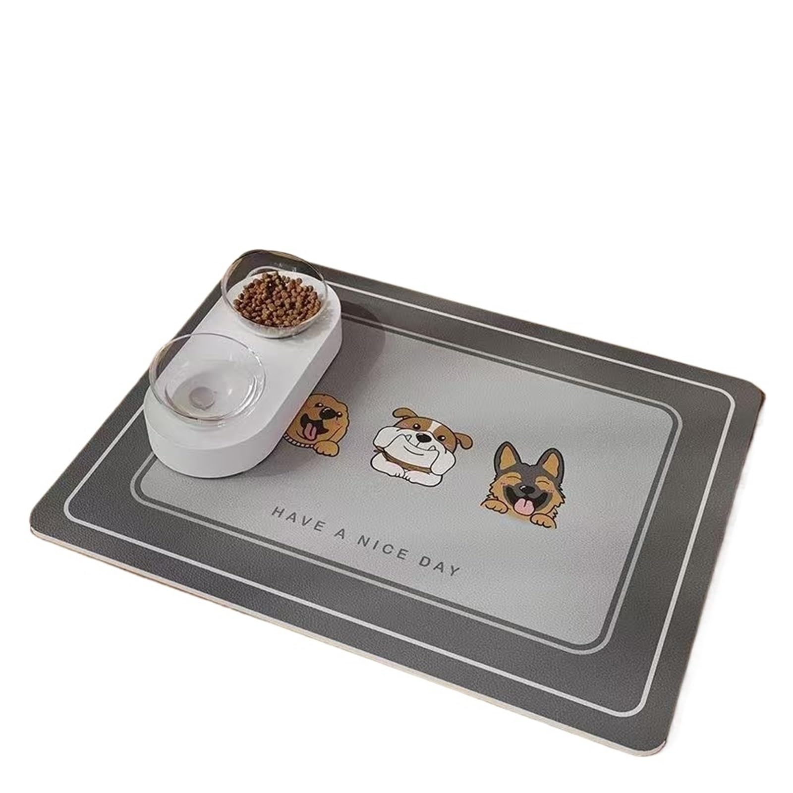 Tapis gamelle chat tapis for gamelle de chien en diatomite séchage rapide 40x60cm