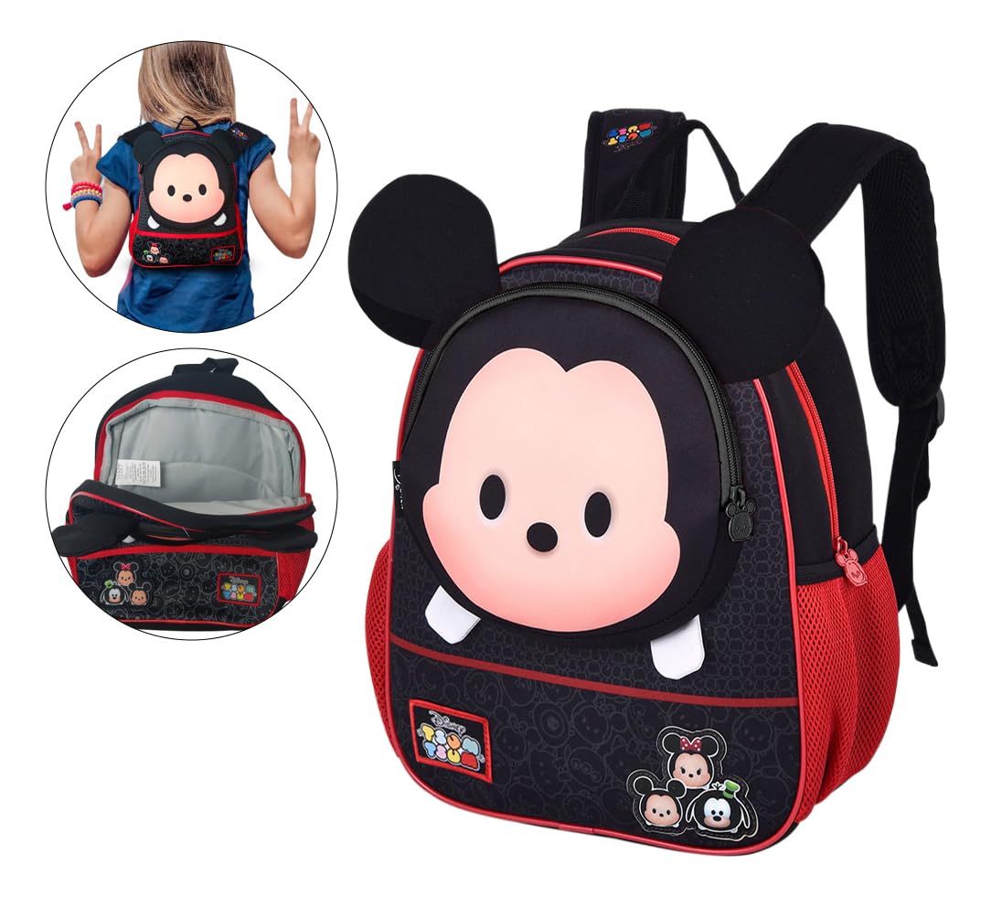 Mochila Escolar Infantil Mickey Mouse Disney Tsum Tsum, Alça de Costas Acolchoada, Preto/Vermelho em promoção! Veja a oferta e mais achadinhos de Mochilas escolares 5 Hoje é o melhor dia para comprar Mochila Escolar Infantil Mickey Mouse Disney Tsum Tsum, Alça de Costas Acolchoada, Preto/Vermelho com aquele preço maroto! Promoção! Aproveite a oferta! 5