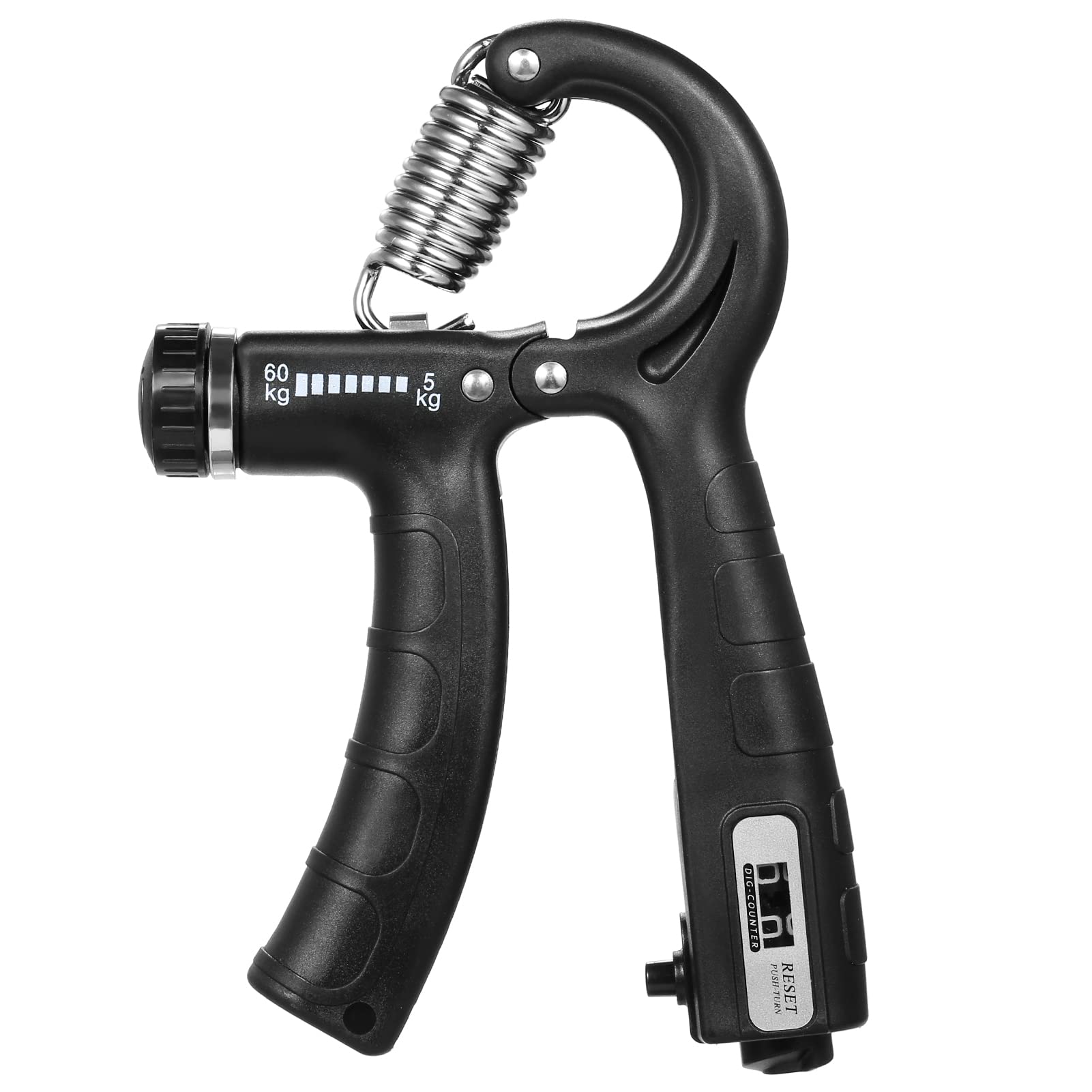 Hand Grip Strengthener - Eacam Adjustable Resistance 5-60KG Forearm Exerciser with Counter, Strength Trainer for Muscle Building Wrist Training-image-16