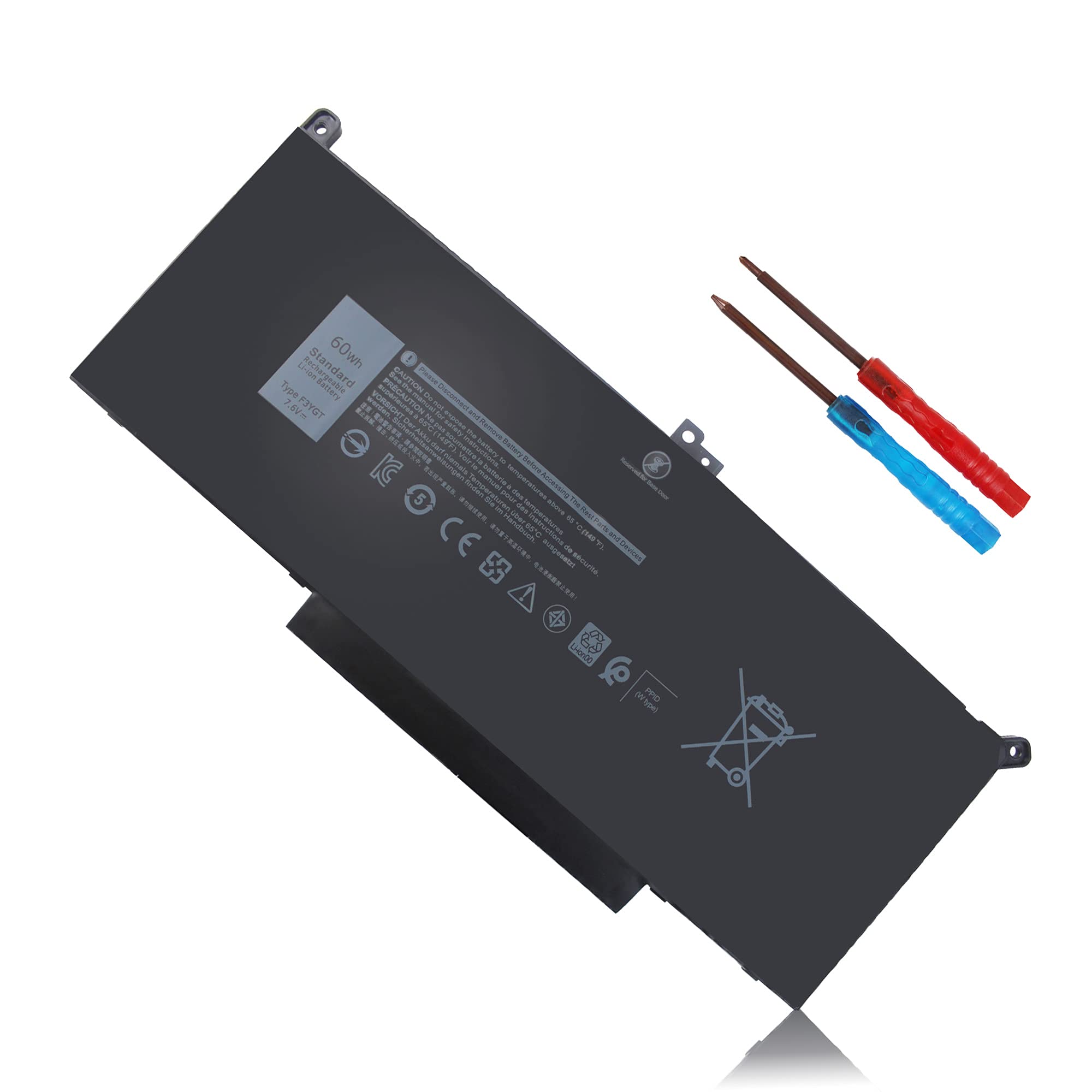 New F3YGT Laptop Battery for Dell Latitude 7390 7280 7290 7380 7480 7490 E7280 E7480 E7490 12 7000 1
