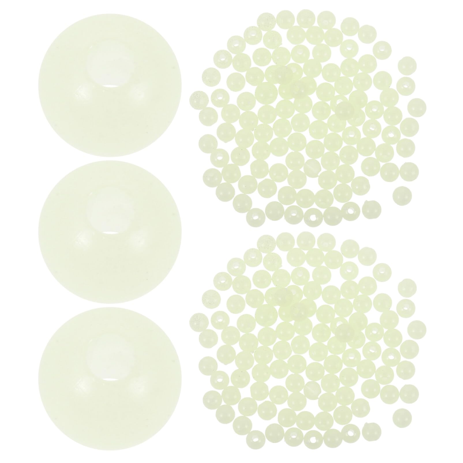 POPETPOP 200pcs Fishing Beads Reusable Night Fishing Line Beads for Enhanced Rigging Essentials Each of Glow Float for Freshwater