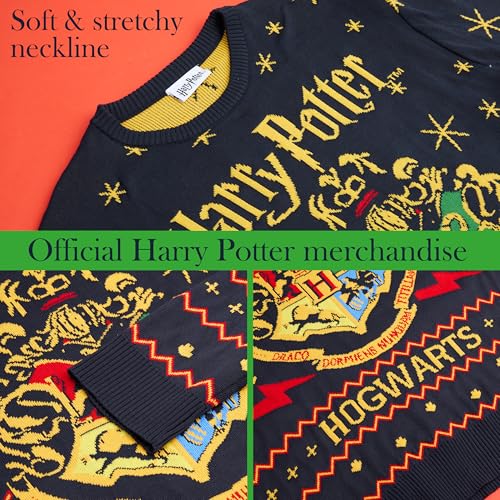 Harry Potter Gifts Ugly Christmas Sweater Men, Teens, Knit Long Sleeve Hogwarts Christmas Sweatshirt Sweater Pullover 5 Harry Potter Gifts Ugly Christmas Sweater Men, Teens, Knit Long Sleeve Hogwarts Christmas Sweatshirt Sweater Pullover - Image 6