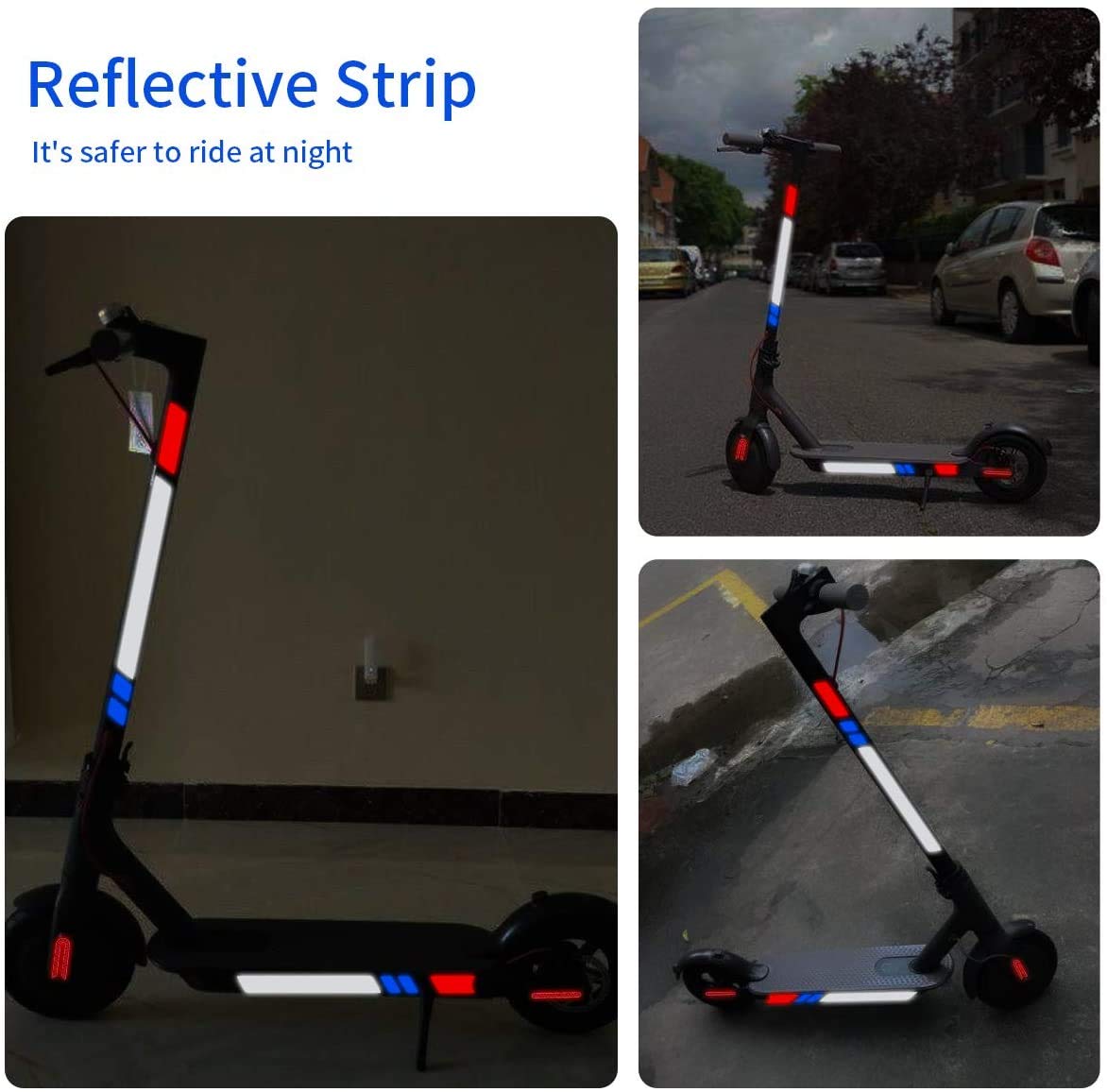 Stickers Autocollant Trottinette Électrique Réfléchissant Réflecteur Accessoires Stickers Autocollant Trottinette Électrique Réfléchissant Réflecteur Accessoires