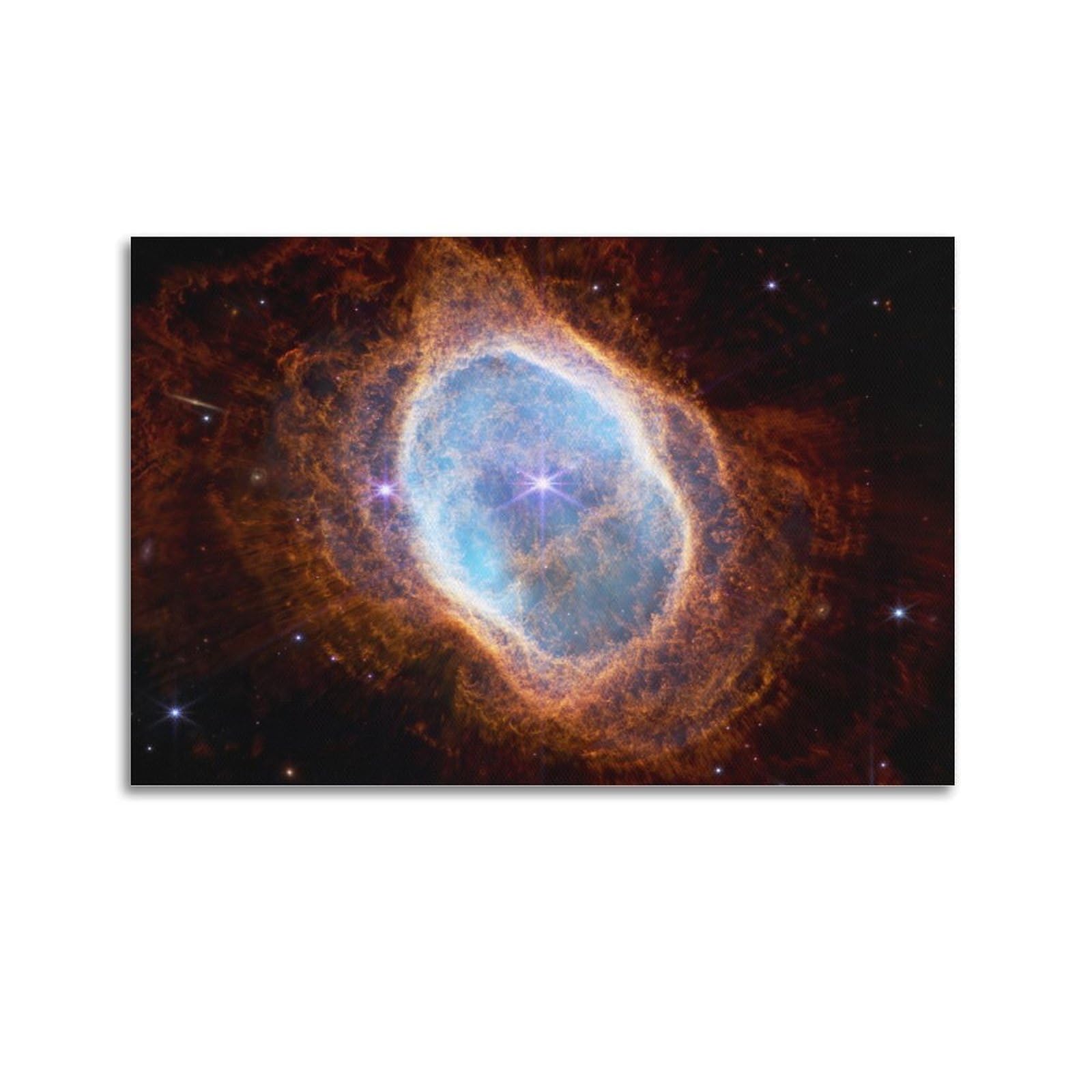 OKAHYS Southern Ring Nebula NGC 3132 Space Poster Decorative Painting Canvas Wall Artworks Picture 16x24inch(40x60cm)