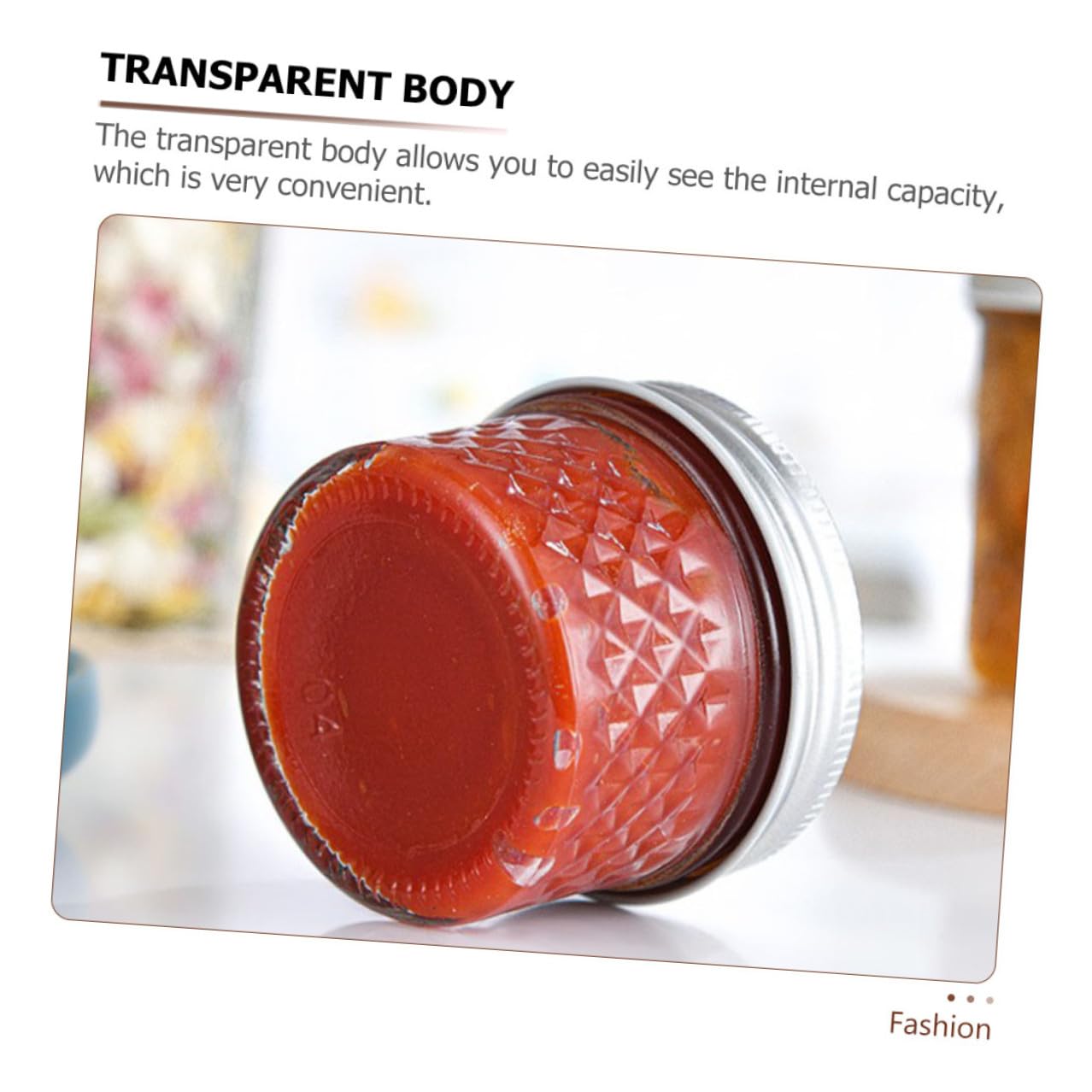 8stücke Kleine Honiggläser Transparent Glas Marmeladengläser mit Deckel für Lebensmittel Befüllen und Reinigen Geeignet für Verschiedene Anlässe