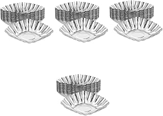 BESPORTBLE 80 Pçs Moldes De Xícara De Bolo Moldes De Torta De Moldes De Torta Antiaderente Moldes De Geléia DIY Moldes De Cupcake De Aço Inoxidável Suprimentos De Piquenique Forno Moldes