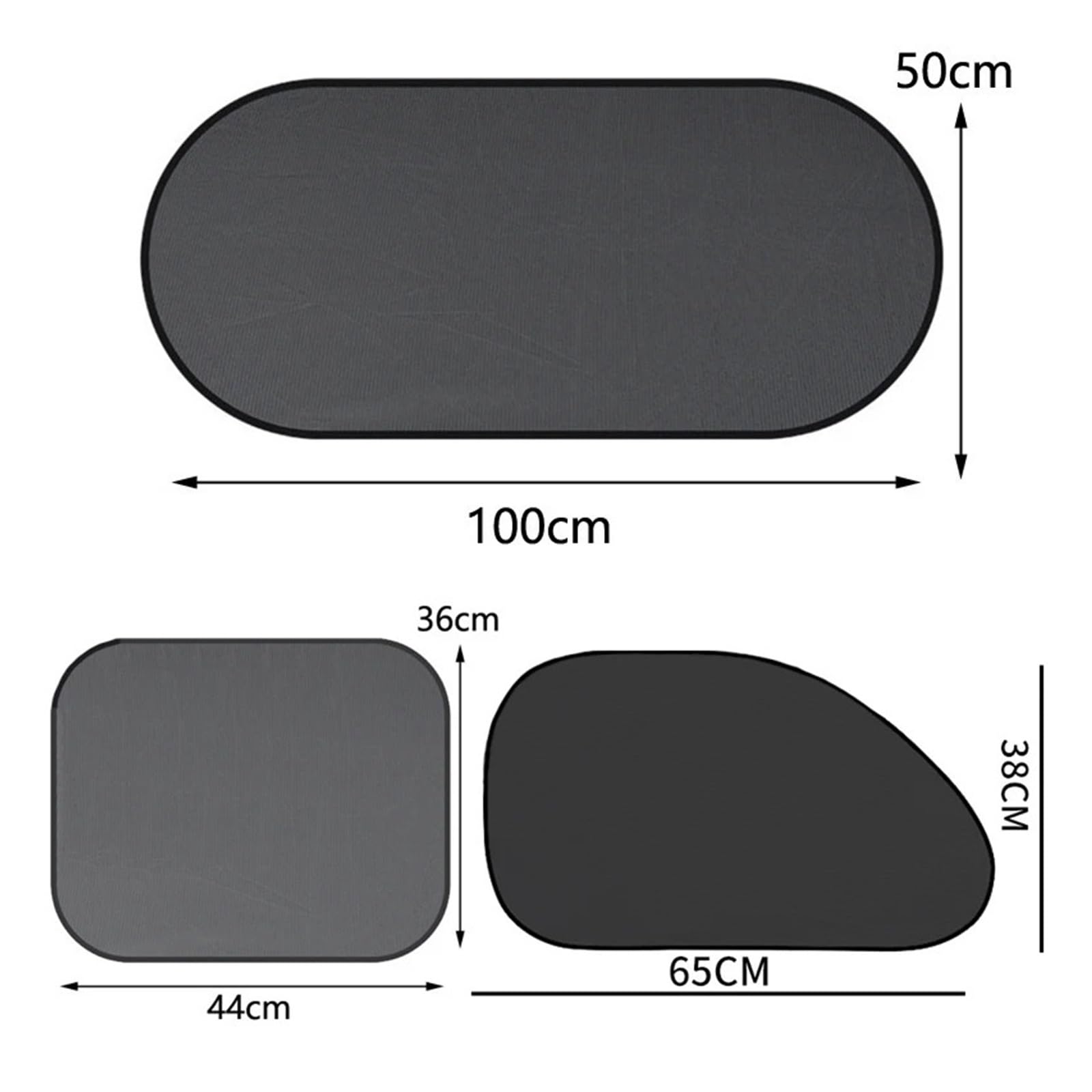 Cortinas Parasol Ventanas Laterales Coche 1-5 Parasoles Universales para Coche Plegables Reflectante
