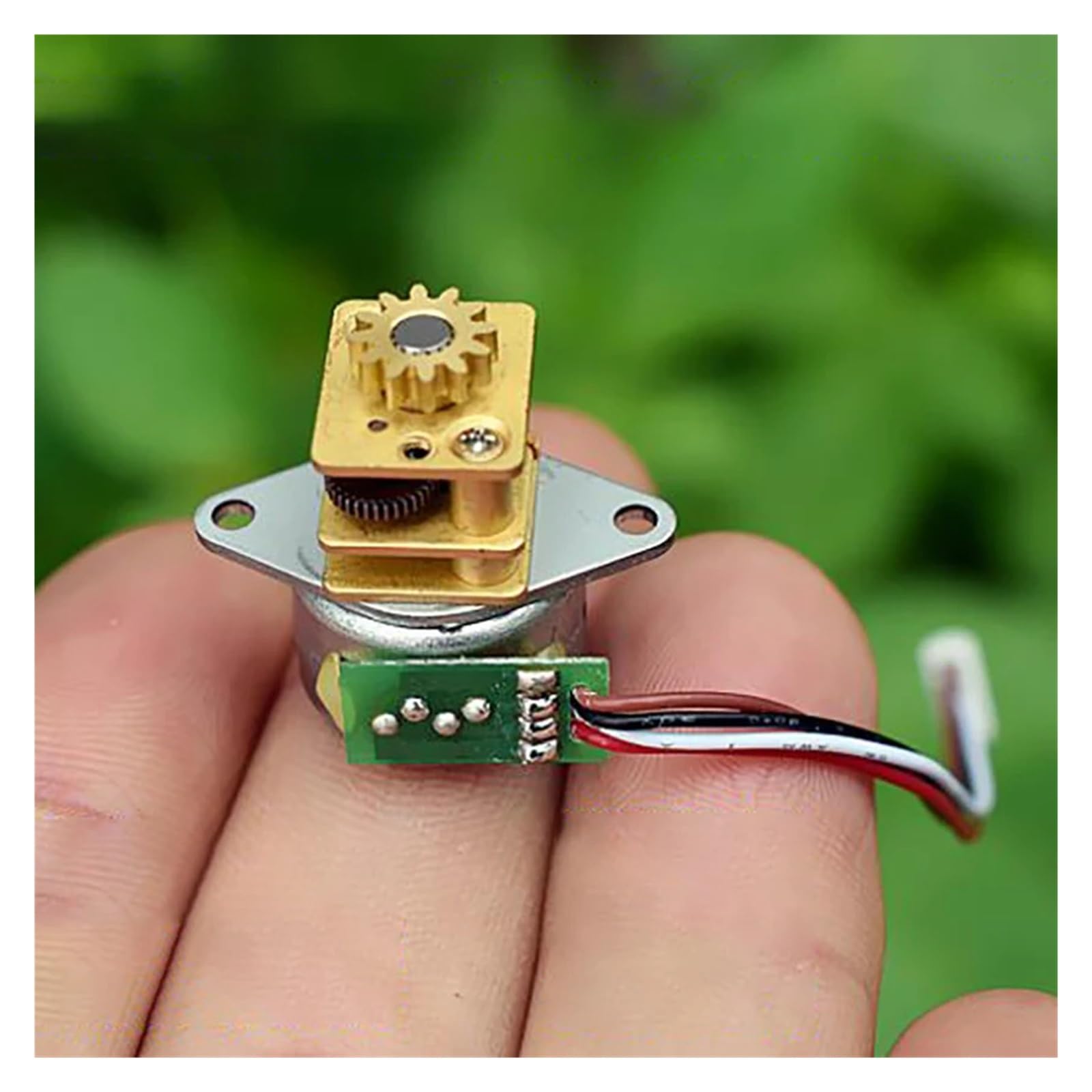 CQMLWSDNW Two-Phase Four-Wire 15mm Stepper Electronic Starter with All-Steel Gear Stepping Gear Electronic Starter for Precision Equipment, Reduction Ratio 1: 51.4 CQMLWSDNW