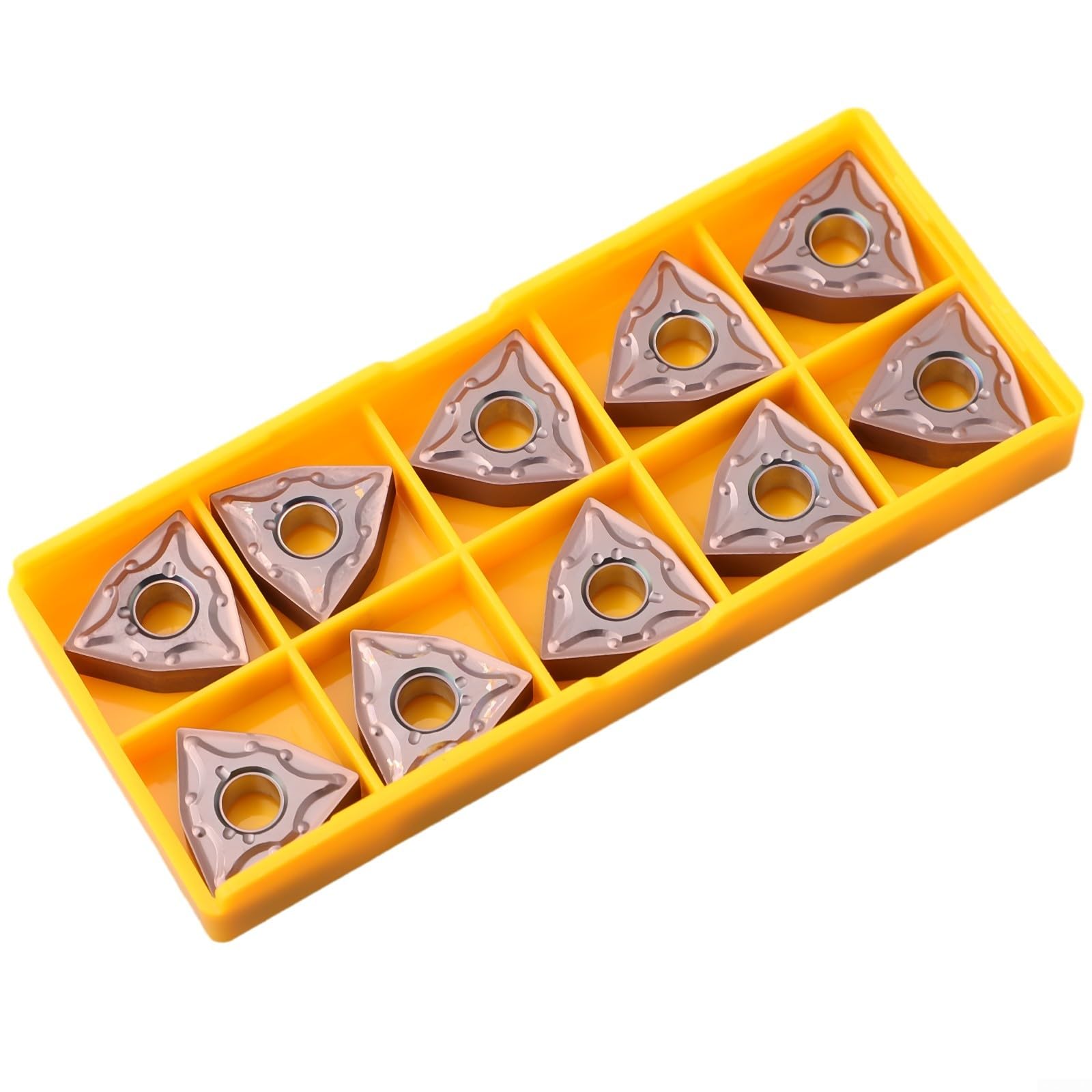 WNMG0804 Lot de 10 inserts en carbure pour porte-outils de tour MWLNR, efficaces dans les tâches de finition et de finition
