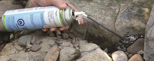 Miniatura 3 de Aquascape Sellador de espuma para estanque y cascada, espuma en aerosol de poliuretano negro para huecos de rocas y control de flujo de agua, 12