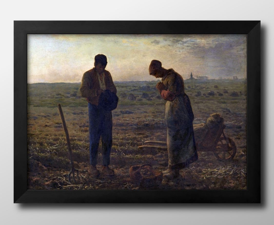 Amazon.co.jp: ジャン＝フランソワ ミレー 晩鐘 A3 サイズ おしゃれ