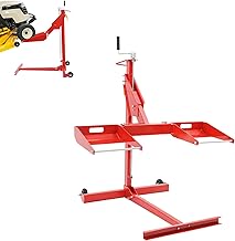 Rasentraktor Heber 340KG/204KG Upgrade Rasenmäher Traktor Heber mit 0–25cm/103,8–126,3cm Einstellbarer Radstand 62cm Hubhöhe Aufsitzrasenmäher Lift Rasenmäherheber Rasentraktorheber (340KG)