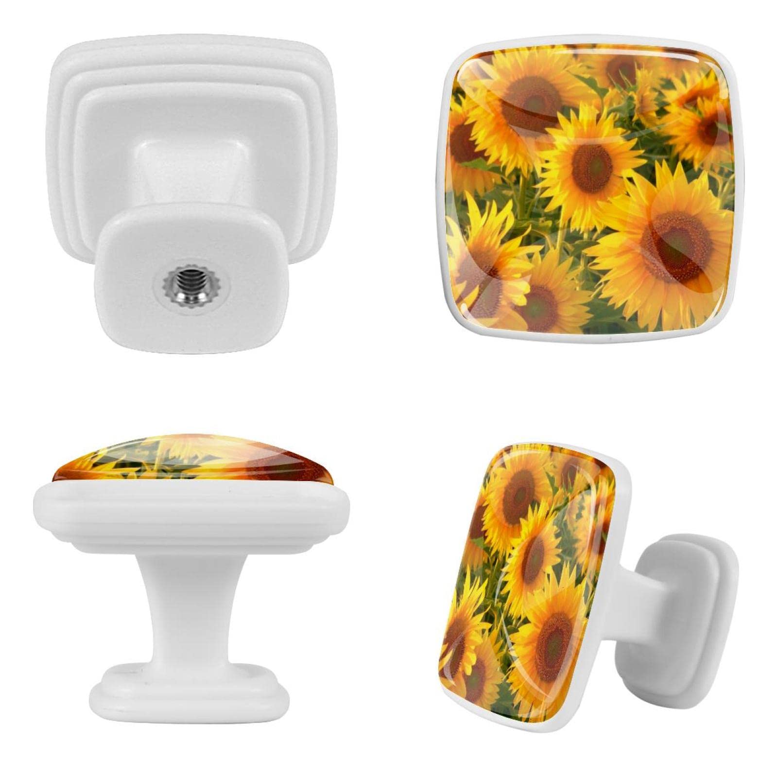 Boutons de tiroir tournesol pour illuminer votre commode de chambre