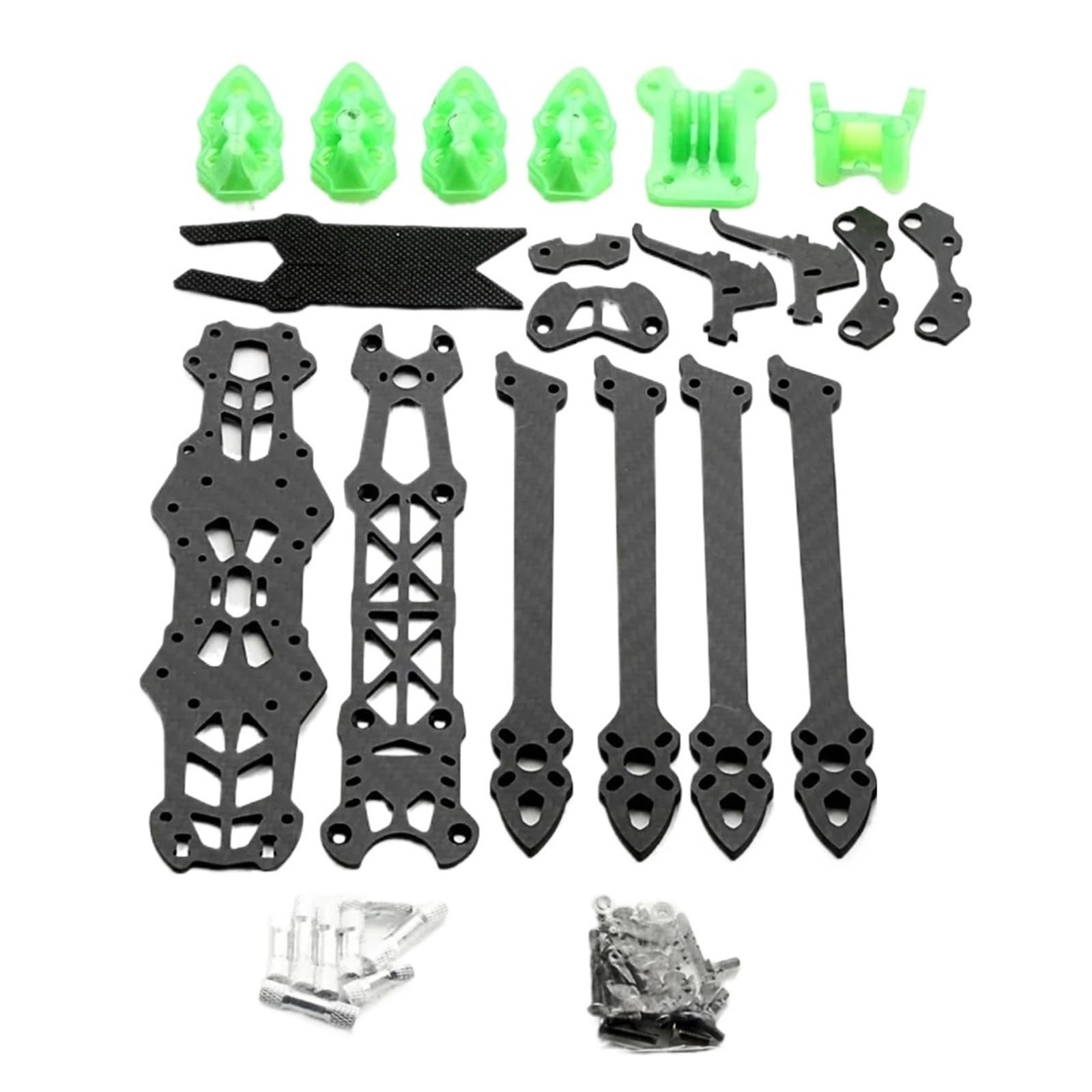 Kit telaio drone da corsa FPV in fibra di carbonio 3K 5 pollici(5in With Green)