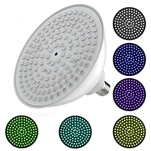 Bonbo Led Color Changing Pool Light 120V 35W Rgb Underwater Bulb E26 Base With Color Memory 300-500W Traditional Bulb Replacement For Pentair Hayward Light Fixture #TOP2