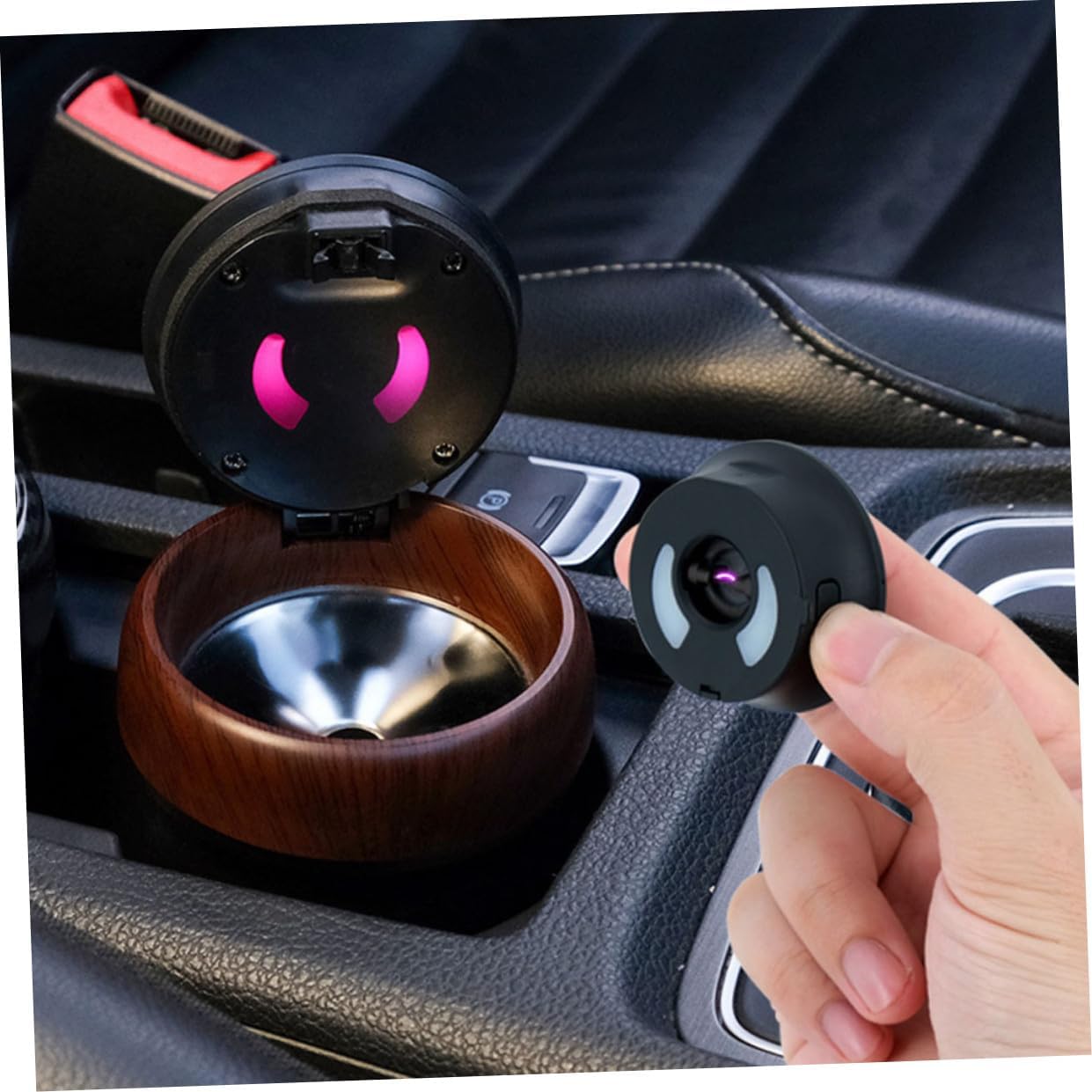 Ashtrays for Smokers Indoor Car Ashtray Lighter Usb Rechargeable Easy Clean Car Home Office for Dad