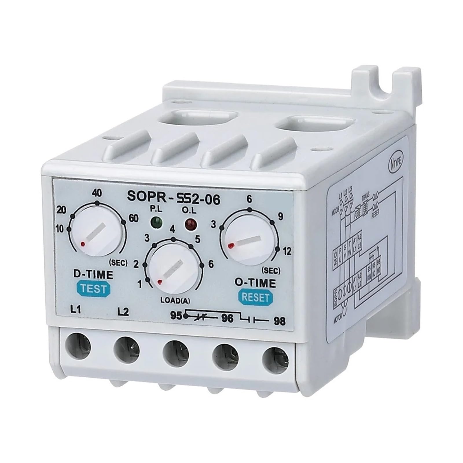 BALYDLUL SOPR-SS2-440 Electronic Overload Relay Motor Protector Thermal Overload Relay(Un:180-460VAC)(10-120A)