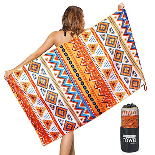 BXYLFF Telo Mare Microfibra Grande 160 x 80 CM - Senza Sabbia Asciugamano Microfibra - Telo da Spiaggia Morbido & Delicato Sulla Pelle - Leggero e ad Asciugatura Rapida per Viaggi, Fitness, Campeggio