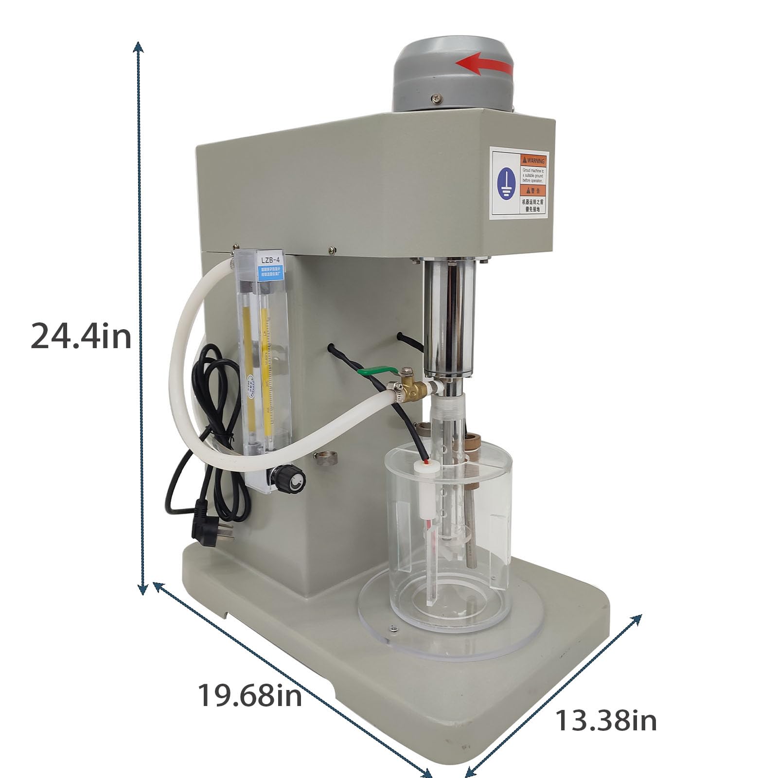 LGXEnzhuo 220V Leaching and Mixing Machine with 3 Mixing Tanks, 150W Lab Temperature Control Leaching Mixer,Variable Frequency, Laboratory Aerated Multi-functional Leaching Mixer