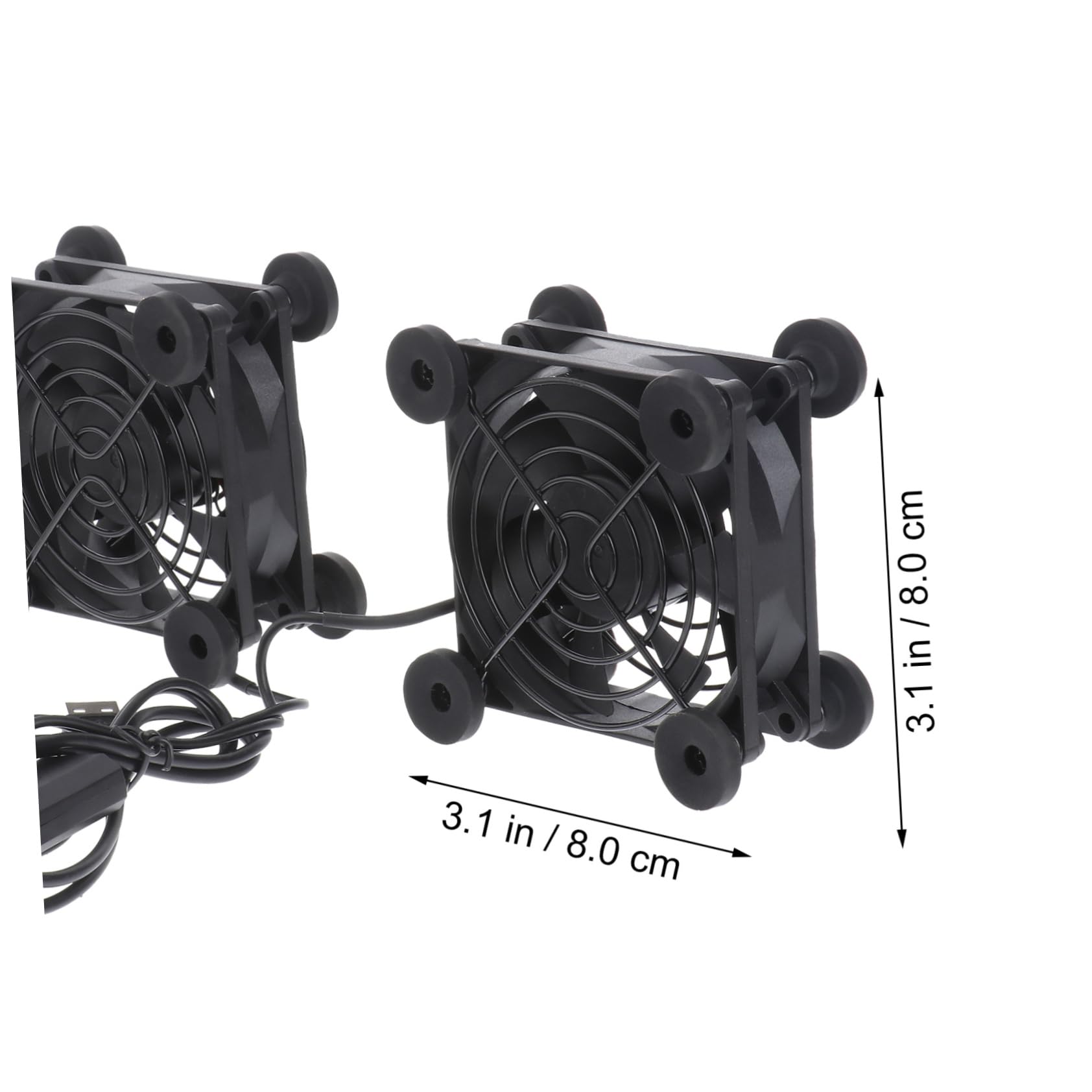 Happyyami Ventilador De Refrigeración Usb De Silenciador Para Enfriador De Radiador Enrutador y Decodificador Para Uso Salas De Servidor