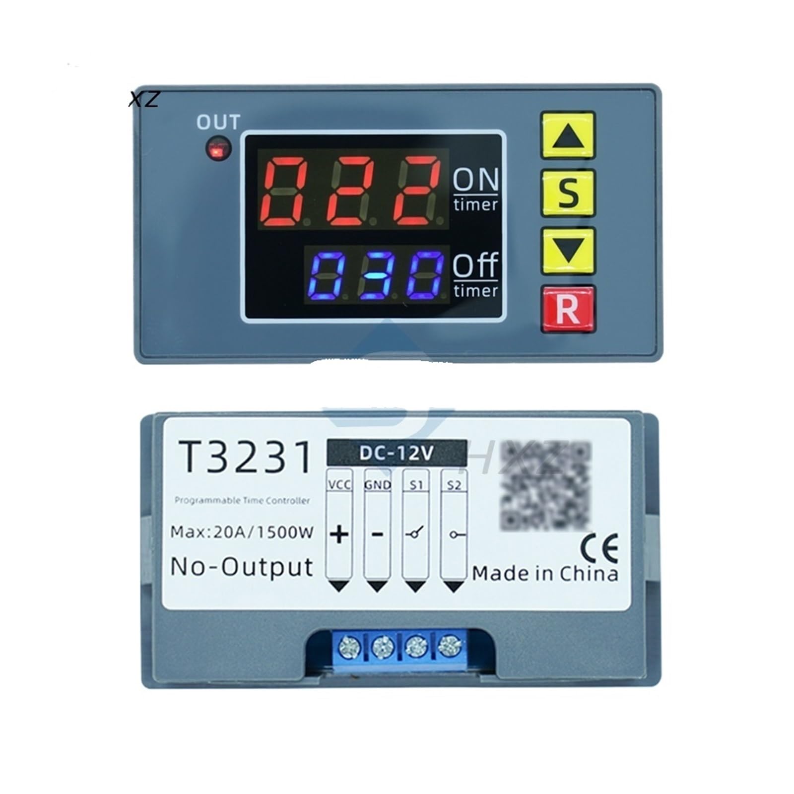 Relé de retardo digital (1 unidad, 12 V, 24 V CA, 110 V, 220 V), interruptor de control de temporizador de ciclo ajustable.(DC 24V)