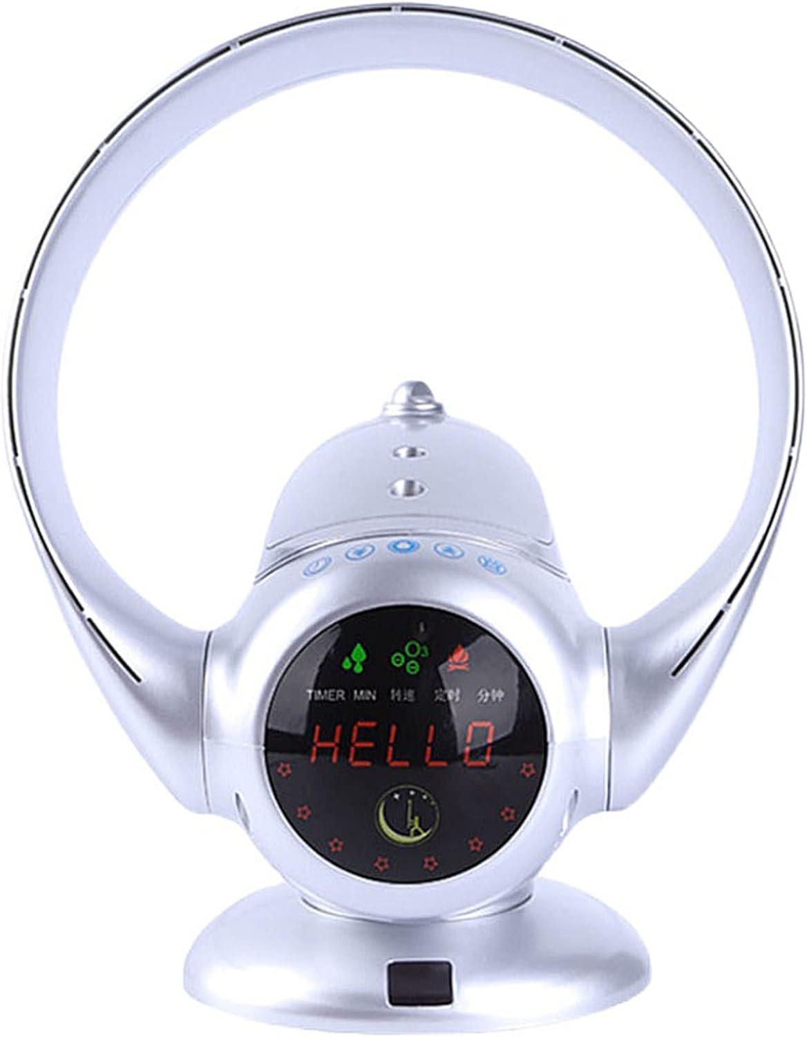 WallMounted Bladeless Fan,Small Desktop Fan,Temperature Detection,Air