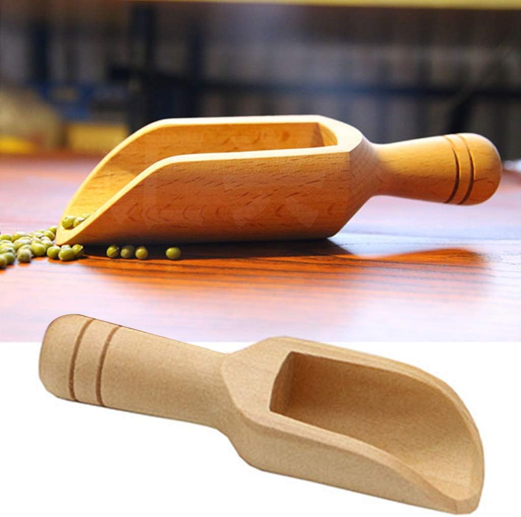 Wooden Small Coffee Spoons Seasoning Candy Spoon Bath Salt Bath Salt Spoon Candy Flour Kitchen Gadgets Measuring