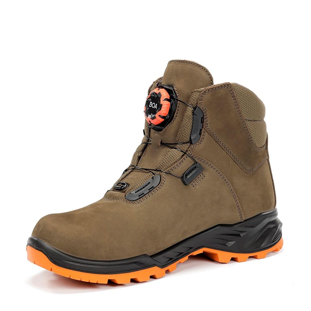 CHIRUCA - Bota Cares Boa Hi Vis - Cares Boa Hi 08 para: Hombre Color: 50 Kaki Talla: 44