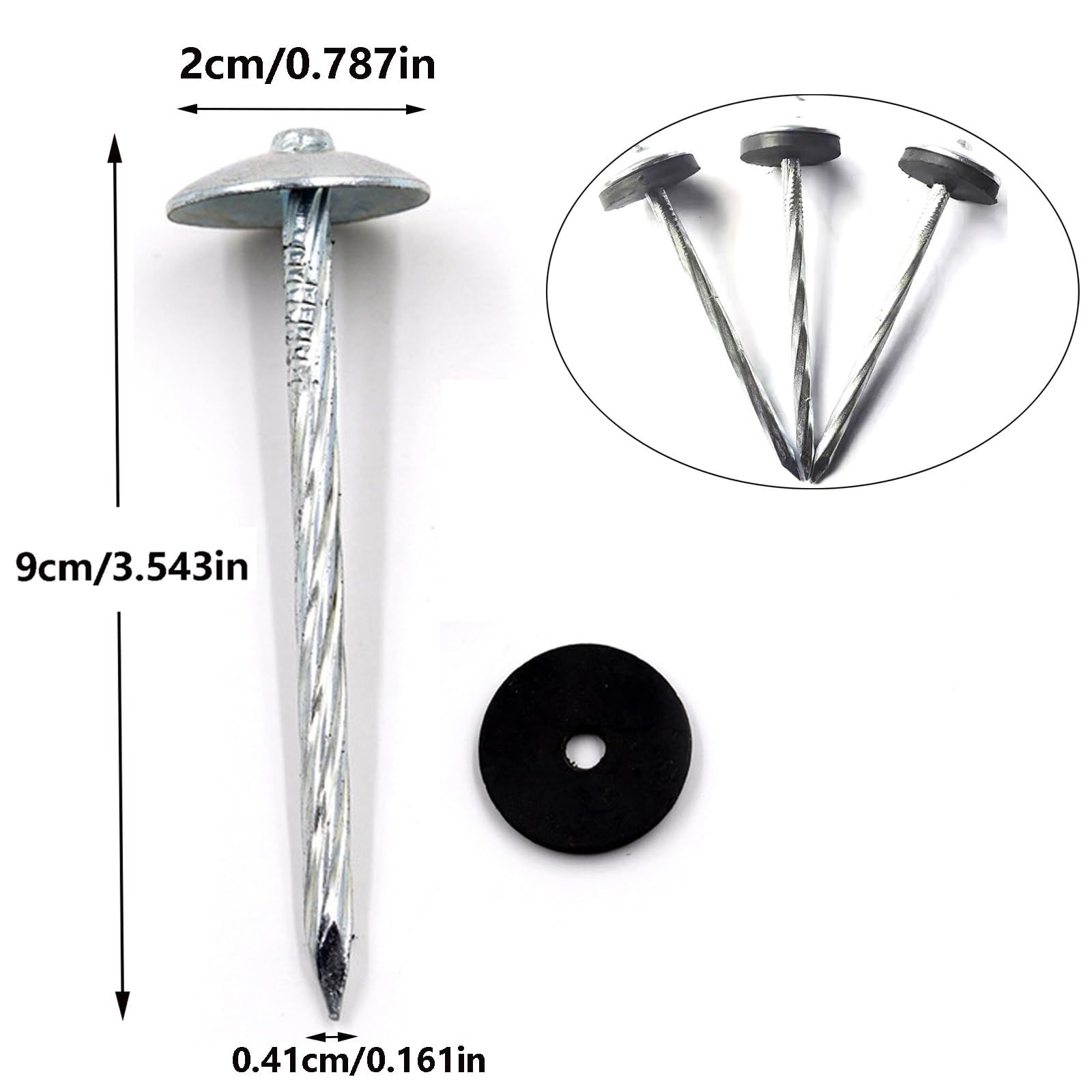 Picchetti per Tenda, 8 pezzi Picchetti Campeggio, 30 cm