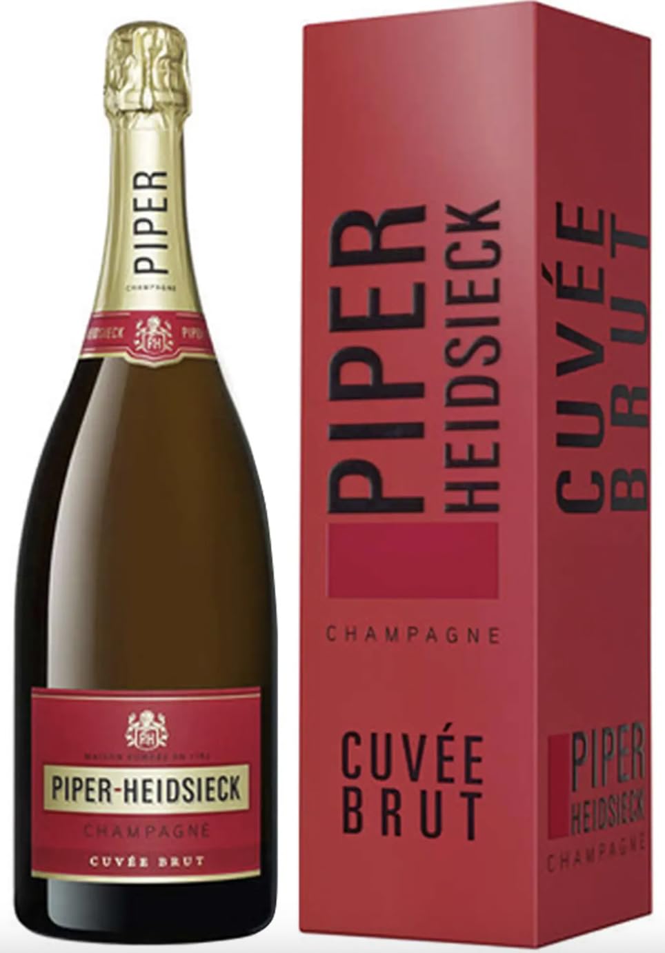 Piper Heidsieck Cuvée Brut avec étuis - Champagne - Magnum de 150 cl